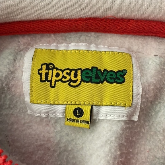 Tipsy Elves Plaid Christmas Hooded Onesie – Unisex – Men's L / Women's XL - Picture 9 of 13